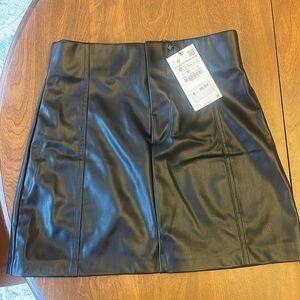 Zara leather skirt